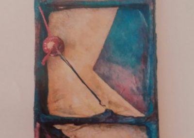 גוף-ארגז, תחבושת גבס וצבע אקריל, לילי קוזלובסקי, 2006